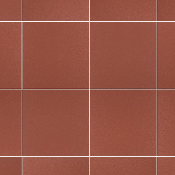 Merola Tile Quarry Red Ceramic Floor and Wall Tile 0.46 inch Thick 5.88 inch Wide 5.98 sq ft/case Textured Unglazed Finish