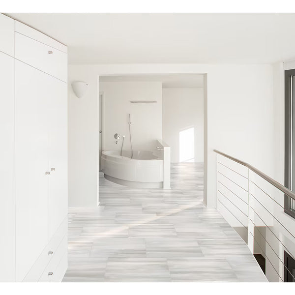 MSI Stone ULC Water Color Grigio Porcelain Tile 8.89 mm Thick 12 inch x 24 inch 12 sq. ft./Case Matte Stone Look Floor and Wall Tile