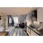Load image into Gallery viewer, Deco Products COLORS Floor-Wall Old Blue Sea Aged 6-inch x 36-inch Luxury Vinyl Plank (30 sq. ft./case)