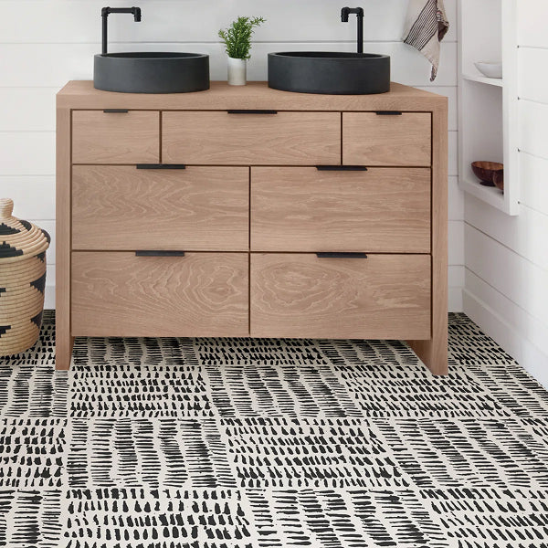 Seya 12" x 12" x 1.5mm Vinyl Tile Peel and Stick Vinyl