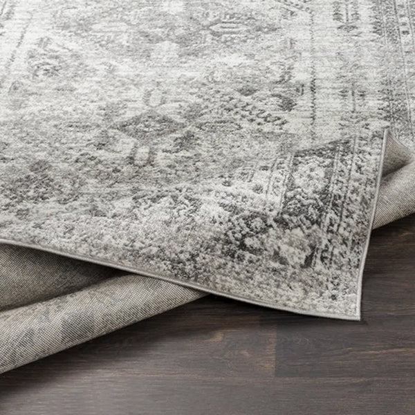 Fitz Oriental Charcoal Area Rug