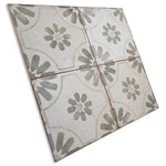 Load image into Gallery viewer, Merola Tile Kings Blume Encaustic Sage 17.63 inch x 17.63 inch Ceramic Floor and Wall Tile (10.95 sq. ft./case)