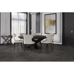 Charger l'image dans la visionneuse de galerie, Anatolia Trentino Graphite Porcelain Tile 12 inch x 24 inch 15.5 sq. ft./case Polished Rectified Marble Look Glossy Finish