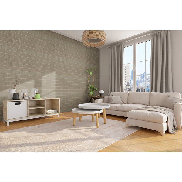 Metrola 3D Mix 4 in. x 12 in. Glossy Ceramic Subway Wall Tile