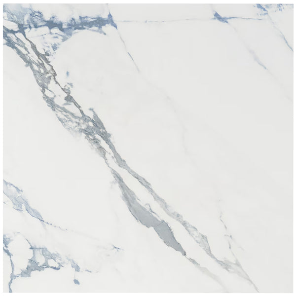 Ivy Hill Tile Calacatta Indigo 24 inch x 24 inch Matte Marble Look Porcelain Floor and Wall Tile (15.49 sq. ft./Case)