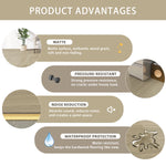 Charger l&#39;image dans la visionneuse de galerie, 48&quot; W X 7.5&quot; D Oak Hardwood Flooring Eco-Friendly Solid Wood Grain Flooring 8-Pack Cover 20.49 Sq. Ft
