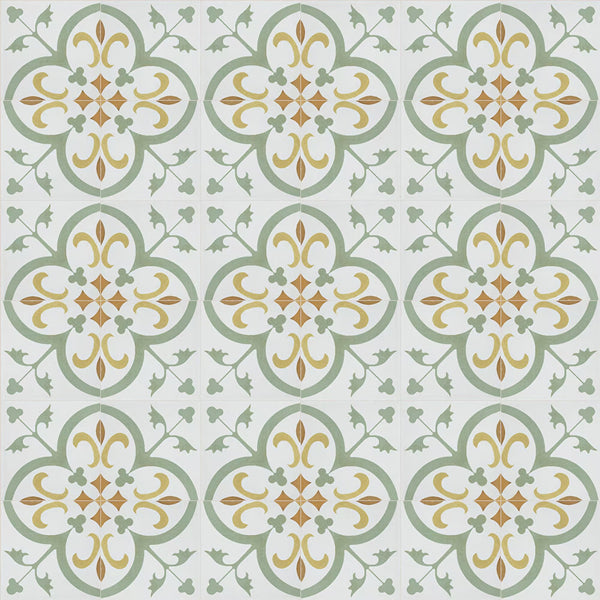 Merola Tile Revival Memory Mini Ceramic Floor and Wall Tile 4 inch Width 4 inch Length 12.72 sq ft/case Patterned Glossy Finish