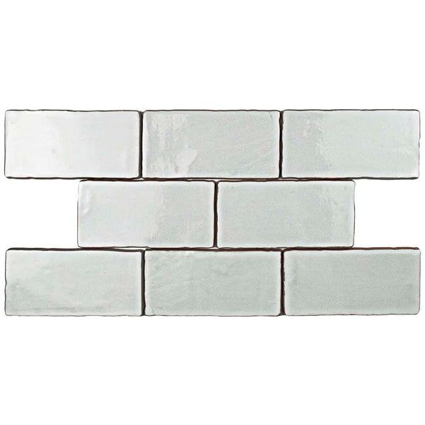 Merola Tile Antic Special Milk Ceramic Wall Tile 0.38 inch Thick 3 inch Wide 4 sq. ft. per Case – Glazed Handmade Subway Finish