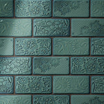 Load image into Gallery viewer, Merola Tile Antic Feelings Lava Verde 3 inch x 6 inch Ceramic Wall Tile – 4 sq.ft./case Glossy Patterned Finish