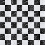 Charger l'image dans la visionneuse de galerie, Échantillon de carrelage Merola Merzoni Checker Ruzzini pour sol et mur en porcelaine 23 cm x 23 cm – Échantillon Aspect marbre satiné