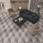 Load image into Gallery viewer, GlueCore Mosaic 12" x 17" 28mil Glue Down Vinyl Tile Flooring – Pumice Braid