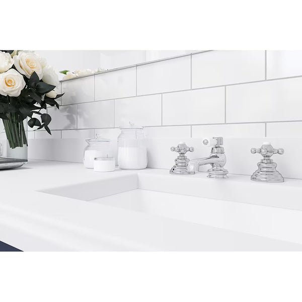 Anatolia Metro White Matte Pressed Ceramic Wall Tile 0.28 inch Thick 2.95 inch W 10.66 sq ft/case