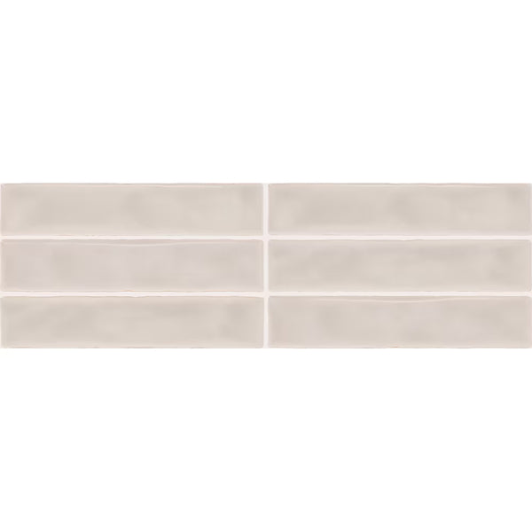 Dal Tile Artistic Reflections Mist 2 inch x 10 inch Glazed Ceramic Undulated Wall Tile – 5.24 sq. ft. per Case, Glossy High Sheen Finish