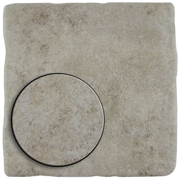 Merola Tile Costa Cendra Ceramic Floor and Wall Tile 7.75 inch Width 7.75 inch Length 11.11 sq ft/case Matte Textured Finish