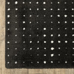 Load image into Gallery viewer, Delfine Geometric Dots Black/Ivory Area Rug