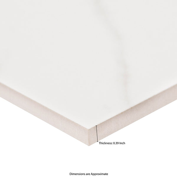 MSI Stone ULC Leonardo Venato Porcelain Tile 0.37 inch Thickness 24 inch Width 16 sq. ft. Coverage Polished Finish Marble Look