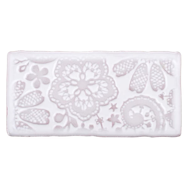 Merola Tile Antic Feelings Milk 3 inch x 6 inch Ceramic Wall Tile – 4 sq.ft./case Glossy Patterned Finish