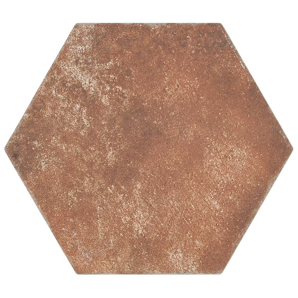 Ivy Hill Tile Hayes Marron 8 inch x 9.44 inch Matte Porcelain Floor and Wall Tile – 9.84 Sq. Ft. per Case, Hexagon Tile, Matte Finish