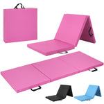 Charger l'image dans la visionneuse de galerie, CAP Barbell All Purpose Folding Aerobic Fitness Gym &amp; Gymnastics Mat 6 ft. x 2 ft. x 2 inch Thick Pink Exercise Mat