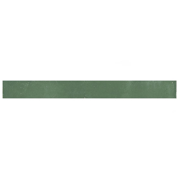 Merola Tile Phoenix Green Porcelain Floor and Wall Tile 1.88 inch x 17.75 inch x 0.33 inch – 7.424 sq. ft./Case, Matte Subway Look Finish