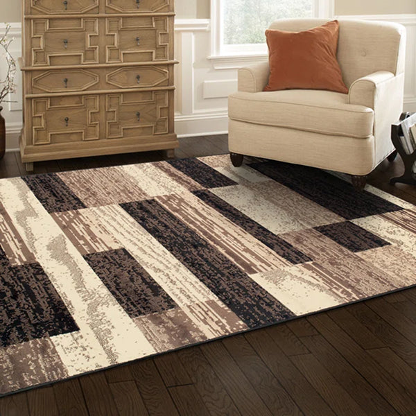 Valenti Contemporary Geometric Patchwork Indoor Area Rug or Runner