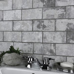 Charger l'image dans la visionneuse de galerie, Merola Tile Biarritz Grey 3 inch x 6 inch Ceramic Wall Tile – 5.72 Sq. Ft. Coverage per Case