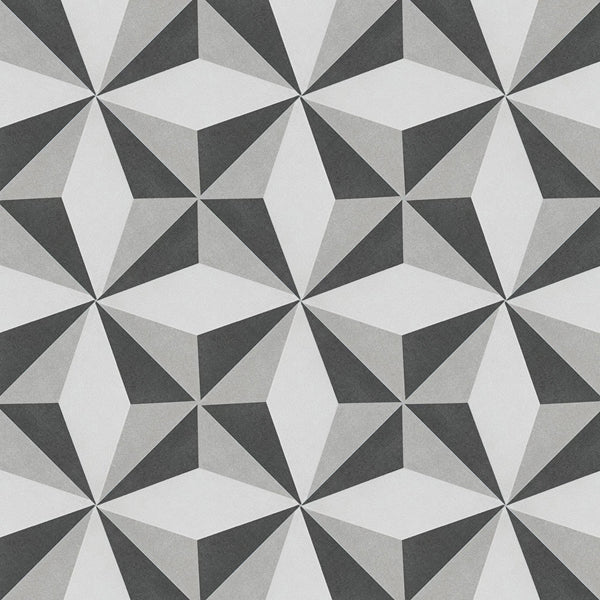 Merola Tile Twenties Diamond Mini Ceramic Floor and Wall Tile 4 inch Width 4 inch Length 12.72 sq ft/case Patterned Glossy Finish
