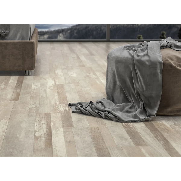 7" x 47" x 8mm Laminate Flooring – Set of 8 Planks, Ephesus Pine, Waterproof