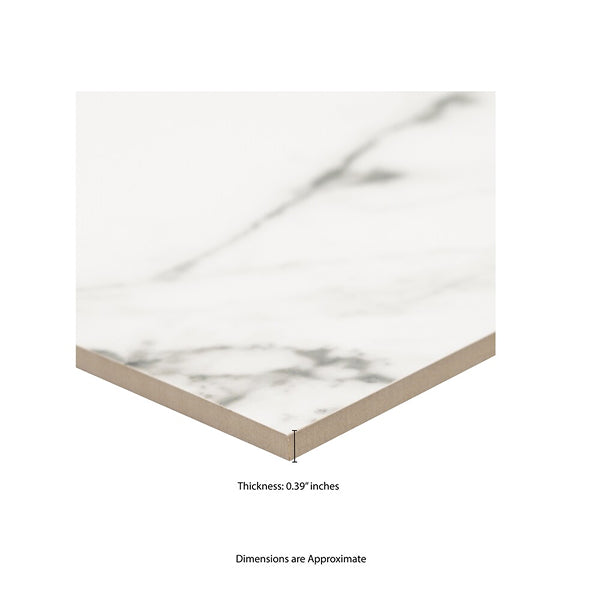 MSI Arctic Ravine 24 inch x 48 inch Polished Porcelain Floor and Wall Tile – 16 sq.ft. per Case