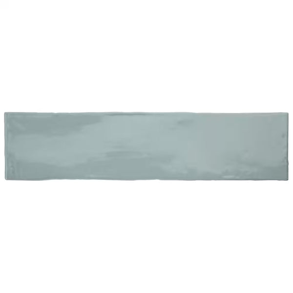Merola Tile Chester Acqua Ceramic Wall Tile 0.4 inch Thick 3 inch Wide 5.72 sq ft/case Glossy Subway Finish