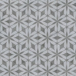 Charger l'image dans la visionneuse de galerie, Merola Tile Llama Flower Loire Silver Smoke Porcelain Tile – 0.38 inch Thick, 8.63 inch x 9.88 inch, 11.5 sq.ft/Case – Mixed Texture Floral Finish