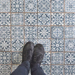 Load image into Gallery viewer, Merola Tile Sample Faenza Azul 6 inch x 6 inch Ceramic Floor and Wall Tile