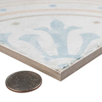 Load image into Gallery viewer, Merola Tile Sample Barcelona Decor Raval 6 inch x 6 inch Porcelain Floor and Wall Tile – Encaustic Inspired Patterned Porcelain Sample