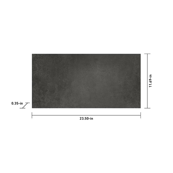 Anatolia Forge Oxide Porcelain Tile 0.35 inch Thickness 12 inch Width 11.41 sq. ft. Coverage Matte Rectified Cement Look Floor and Wall Tile