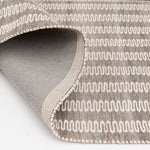 Charger l'image dans la visionneuse de galerie, GlucksteinElements Everett Ivory/Taupe 6 ft. x 9 ft. Indoor Area Rug – Modern Wool Blend Rug with Fringe Detail