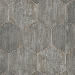 Charger l'image dans la visionneuse de galerie, Merola Tile Retro Hex Cendra Porcelain Tile 14.13 inch x 16.25 inch – 11.05 sq. ft. per Case Matte Wood Look Finish