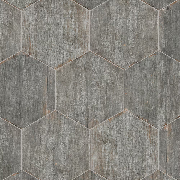 Merola Tile Retro Hex Cendra Porcelain Tile 14.13 inch x 16.25 inch – 11.05 sq. ft. per Case Matte Wood Look Finish