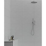 Load image into Gallery viewer, Anatolia Metro White Motion Glossy Rectified Ceramic Wall Tile 12 inch x 24 inch – 11.63 sq.ft./case Textured 3D