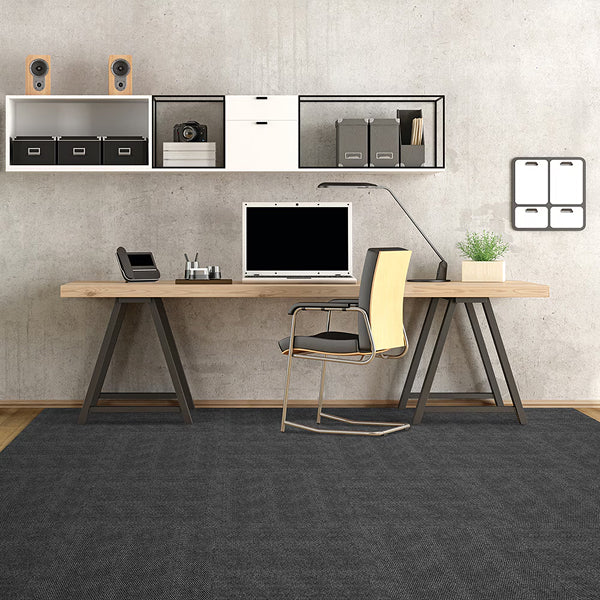 Foss Floors Hobnail N09 Black Ice 18-inch x 18-inch Carpet Tiles (16 Tiles / Case)