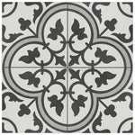 Charger l'image dans la visionneuse de galerie, Merola Tile Arte Grey Porcelain Floor &amp; Wall Tile 0.4 inch Thick x 9.75 inch Wide Grey Square – 10.88 sq. ft./Case, Glazed Satin Finish