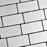 Load image into Gallery viewer, Merola Tile Antic Special Milk Ceramic Wall Tile 0.38 inch Thick 3 inch Wide 4 sq. ft. per Case – Glazed Handmade Subway Finish