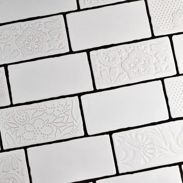Merola Tile Antic Special Milk Ceramic Wall Tile 0.38 inch Thick 3 inch Wide 4 sq. ft. per Case – Glazed Handmade Subway Finish