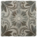 Load image into Gallery viewer, Merola Tile Costa Cendra Decor Dahlia 7-3/4 inch x 7-3/4 inch Ceramic Floor and Wall Tile – 11.11 sq. ft. per Case, Glazed Textured Finish