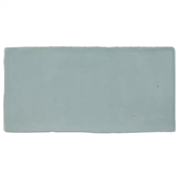 Merola Tile Chester Acqua 3 inch x 6 inch Ceramic Wall Tile – 5.72 sq. ft. per Case, Glossy Smooth Finish