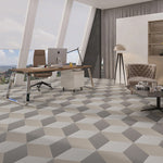 Load image into Gallery viewer, GlueCore Mosaic 12" x 17" 28mil Glue Down Vinyl Tile Flooring – Pumice Braid