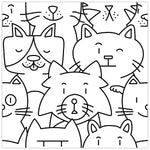 Load image into Gallery viewer, Merola Tile Oh My Cat Porcelain Floor and Wall Tile 9.75 inch x 9.75 inch x 0.4 inch – 10.88 sq. ft./Case, Mixed Textured White Finish