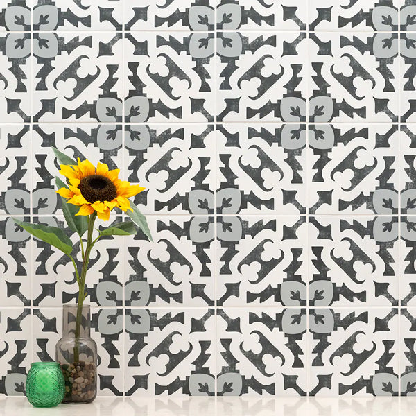MSI Stone ULC Brina Porcelain Tile 0.35 inch Thickness 8 inch Width 5.16 sq. ft. Coverage Matte Patterned Floor and Wall Tile