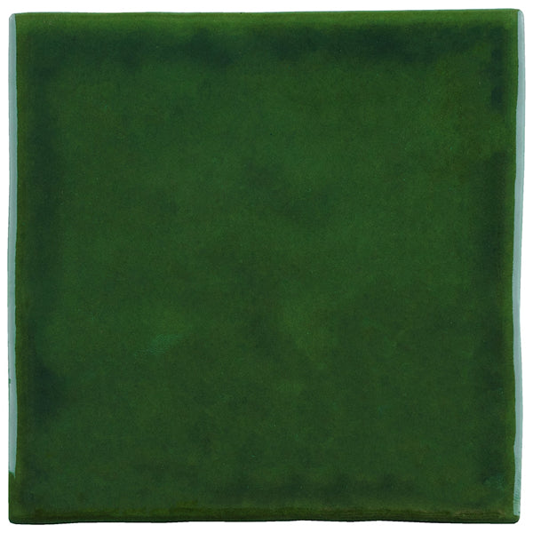 Merola Tile Viva Antic Verde 4 inch x 4 inch Ceramic Wall Tile 5.28 sq. ft./case – Glossy Handmade Look Finish