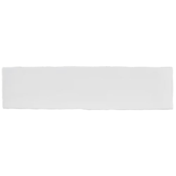 Merola Tile Chester Matte Bianco Ceramic Wall Tile 0.38 inch Thick 3 inch Wide 5.72 sq ft/case Satin Subway Finish