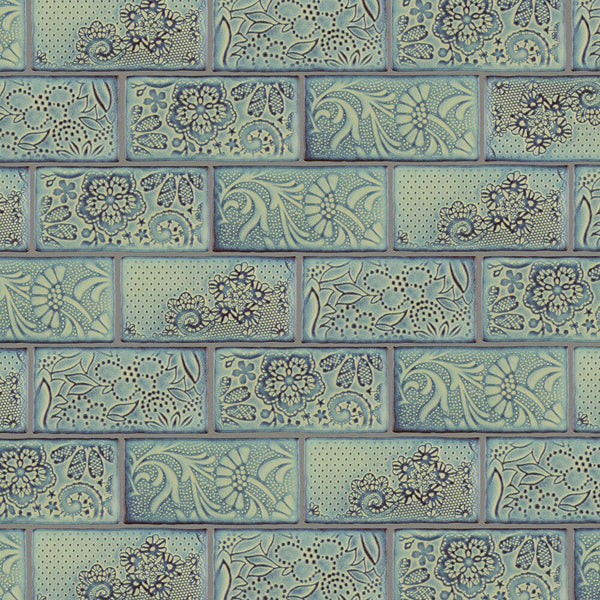 Merola Tile Antic Feelings Agua Marina 3 inch x 6 inch Ceramic Wall Tile – 4 sq.ft./case Glossy Patterned Finish